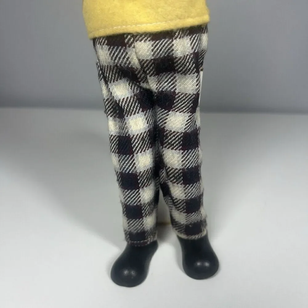 Rare Vintage Klumpe Roldan Doll Big Cap Golfer With Golf Club